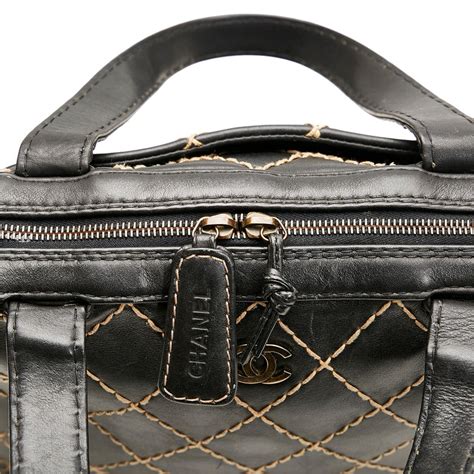 chanel wild stitch|Chanel wild stitch leather tote.